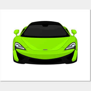 MCLAREN 570S LIME Posters and Art